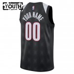 Portland Trail Blazers Trikot Benutzerdefinierte Nike 2024-25 City Edition Schwarz Swingman - Kinder